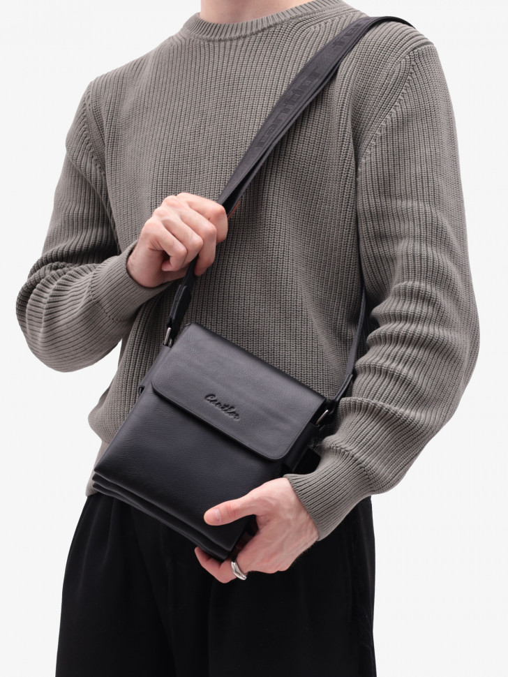 Сумка мужская Cantlor Ж03-Y05-3 черная Сумка мужская Cantlor Ж03-Y05-3 черная