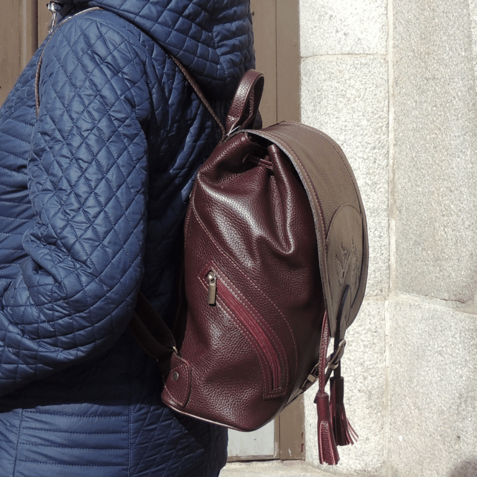 Рюкзак женский Natalia Kalinovskaya, "Лерия" бордо флотер Рюкзак женский Natalia Kalinovskaya, "Лерия" бордо флотер