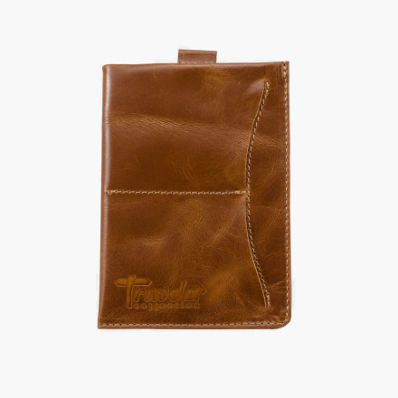 Обложка для паспорта Jango ОП-128-1926 "Traveler" светло-коричневая Обложка для паспорта Jango ОП-128-1926 "Traveler" светло-коричневая