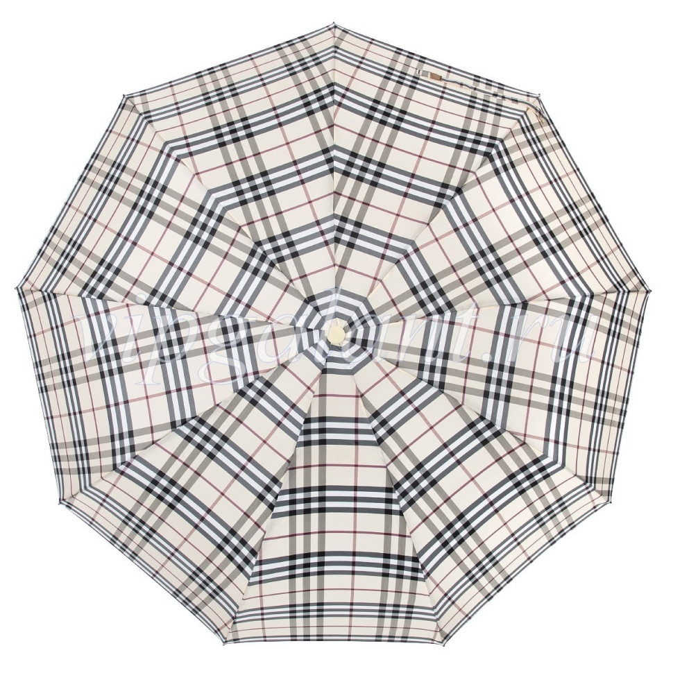 Зонт мужской Diniya 2743 9 спиц, полный автомат, ручка кожа