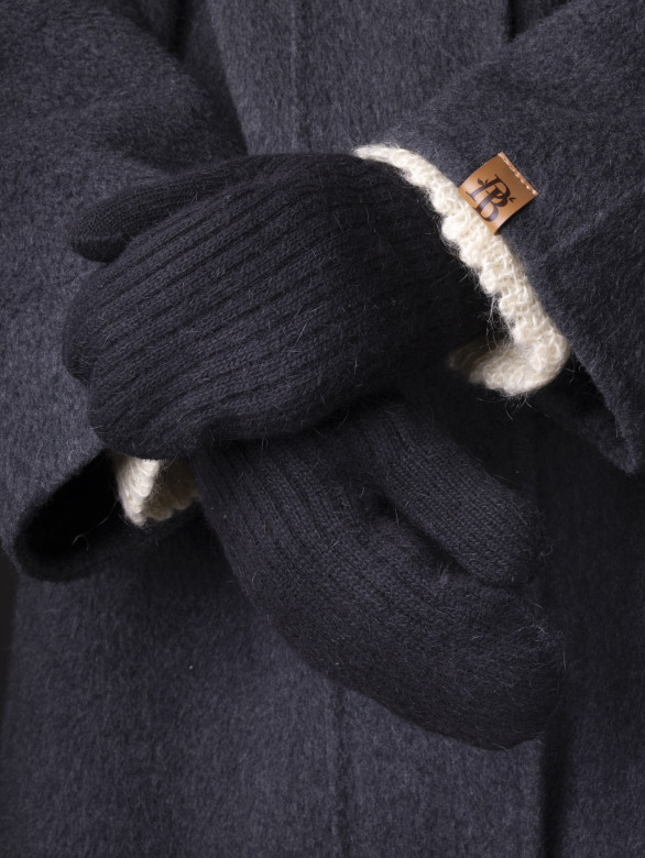 Варежки женские Корона 6559 черные Варежки женские Корона 6559 черные