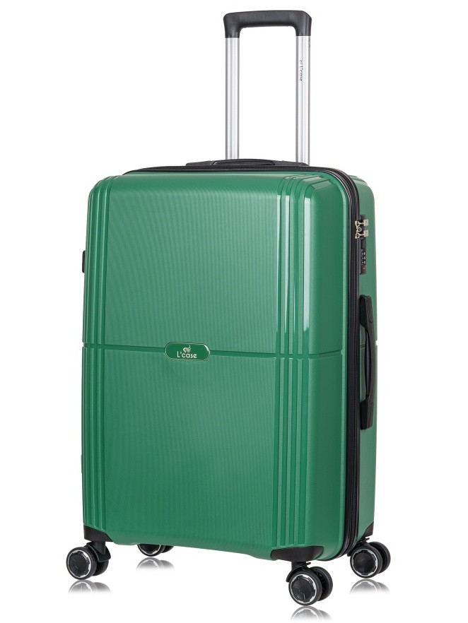 Чемодан средний L'Case, Colombo тёмно-зелёный 25"