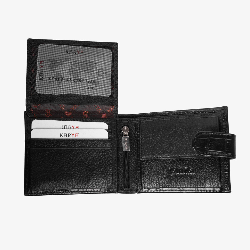 Портмоне мужское Karya 0980-53 черное Портмоне мужское Karya 0980-53 черное