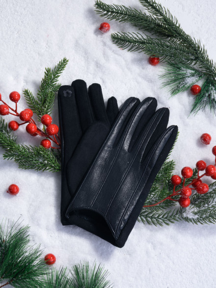 Перчатки женские HAVVS 6026 черные Перчатки женские HAVVS 6026 черные