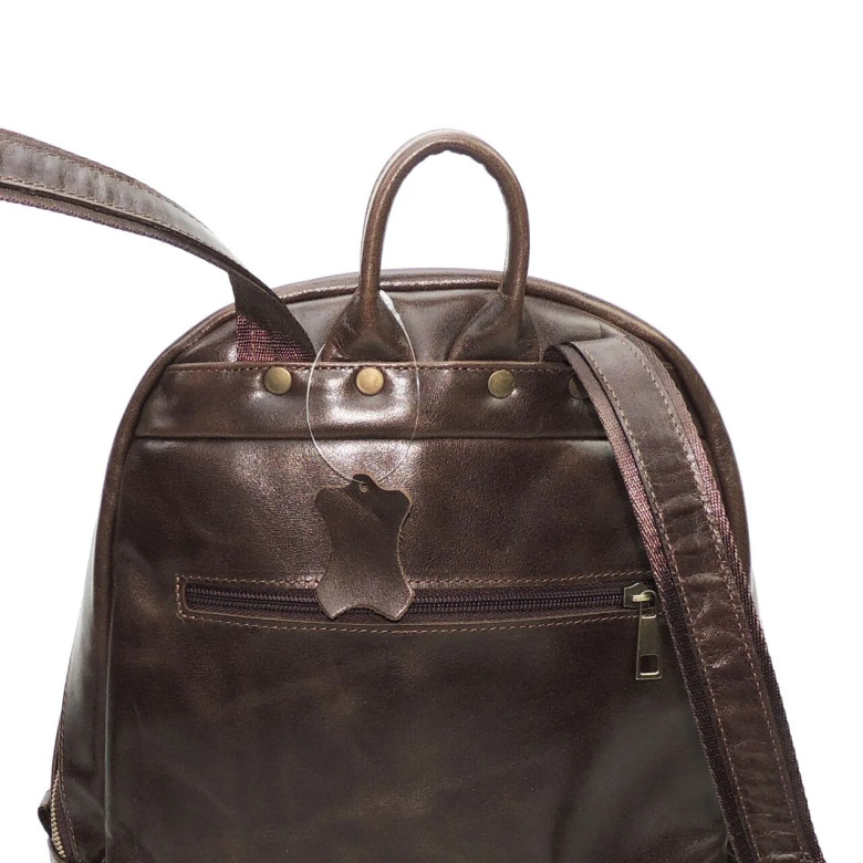 Рюкзак женский Natalia Kalinovskaya, «Эша» коричневый гладкий Рюкзак женский Natalia Kalinovskaya, «Эша» коричневый гладкий