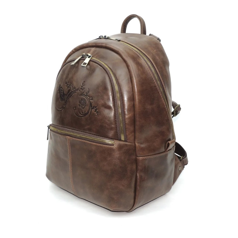 Рюкзак женский Natalia Kalinovskaya, «Эша» коричневый гладкий Рюкзак женский Natalia Kalinovskaya, «Эша» коричневый гладкий