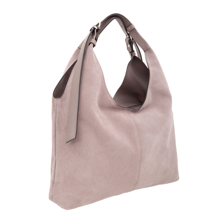 Сумка женская Sergio Belotti, 60203 pink-grey velour серая