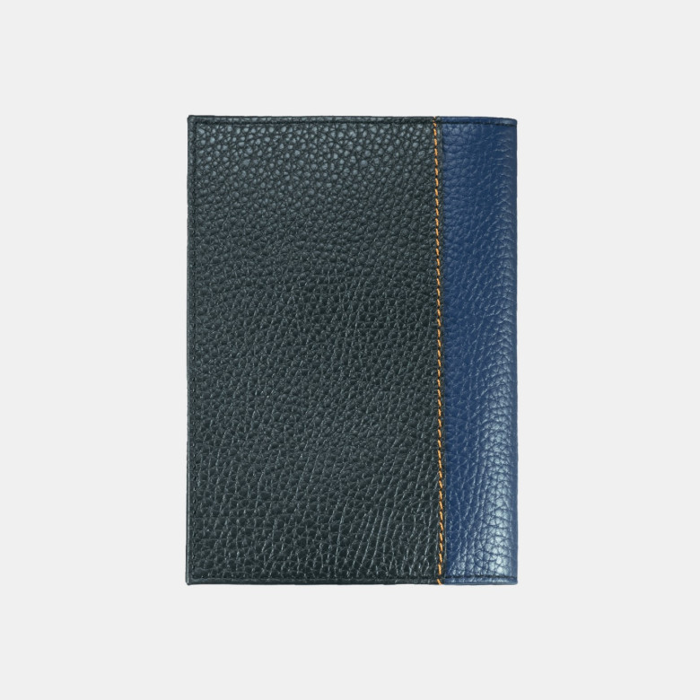 Обложка для паспорта Bossi ОП-103-1510/1540 чёрно-синяя Обложка для паспорта Bossi ОП-103-1510/1540 чёрно-синяя