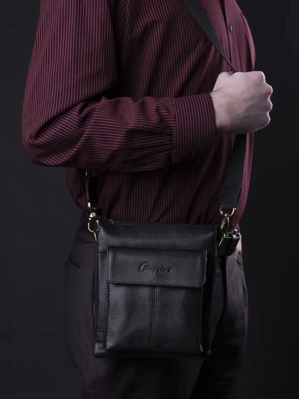 Сумка мужская  Baggins 0108 фл.черная