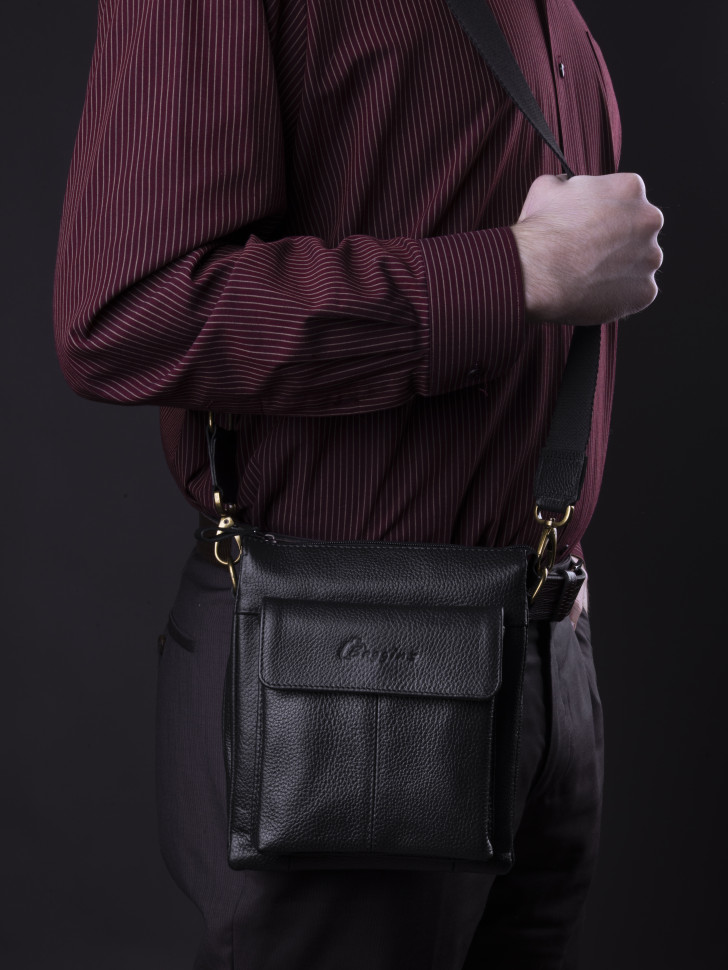 Сумка МУЖ.BG 0108 чер.фл.