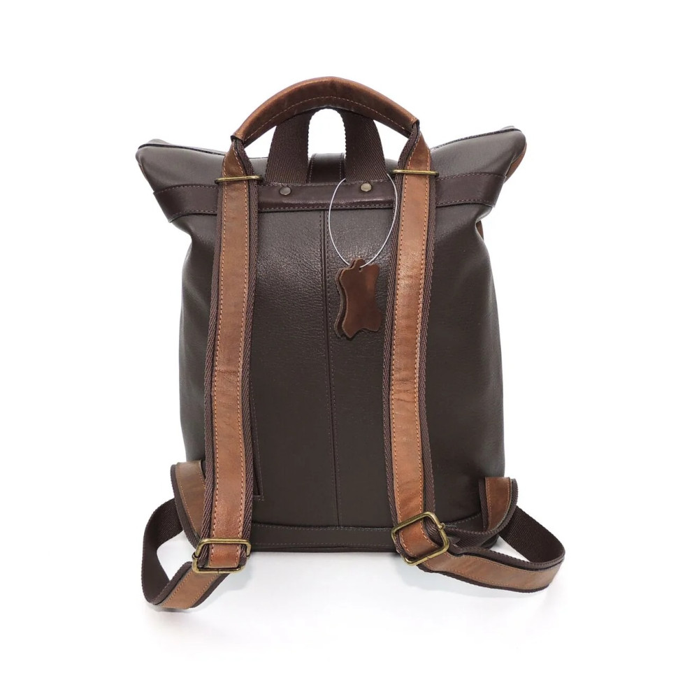 Сумка-рюкзак Natalia Kalinovskaya "Иста" рыжая/коричневая флотер