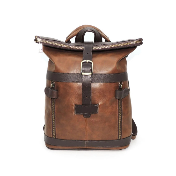 Сумка-рюкзак Natalia Kalinovskaya "Иста" рыжая/коричневая флотер Сумка-рюкзак Natalia Kalinovskaya "Иста" рыжая/коричневая флотер