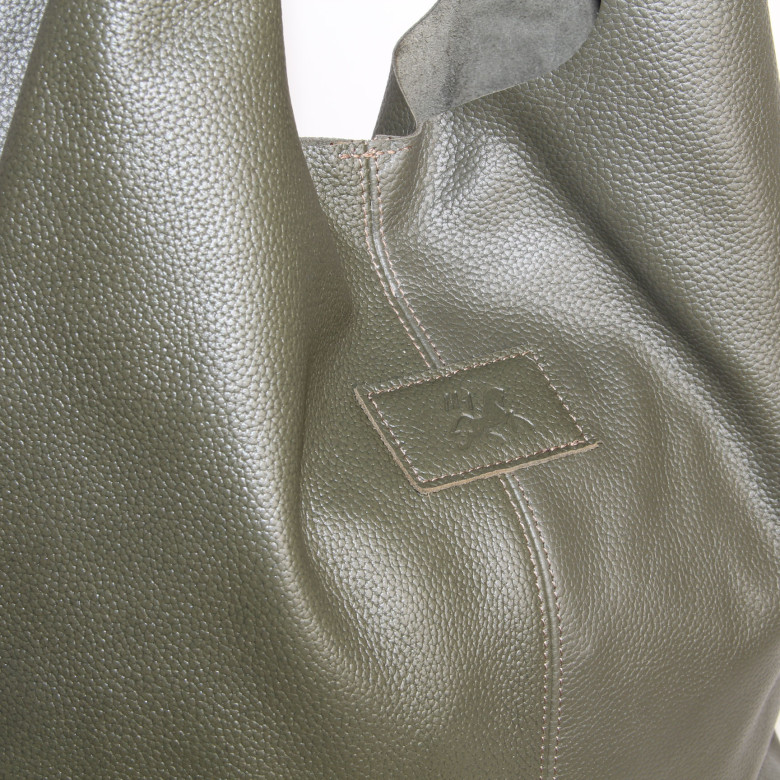 Сумка-шопер из кожи Maxsimo Tarnavsky 2001 капучино