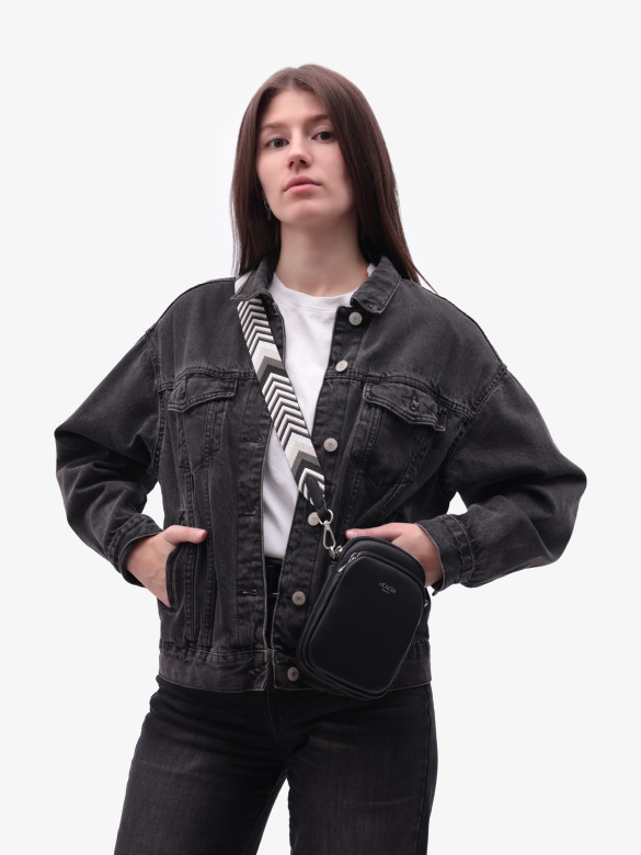 Сумка женская для телефона Acacia 24223 black Сумка женская для телефона Acacia 24223 black