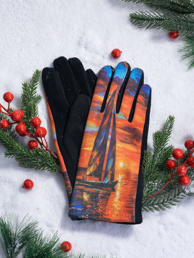 Перчатки женские Ангел 111-29 Алые паруса Перчатки женские Ангел 111-29 Алые паруса