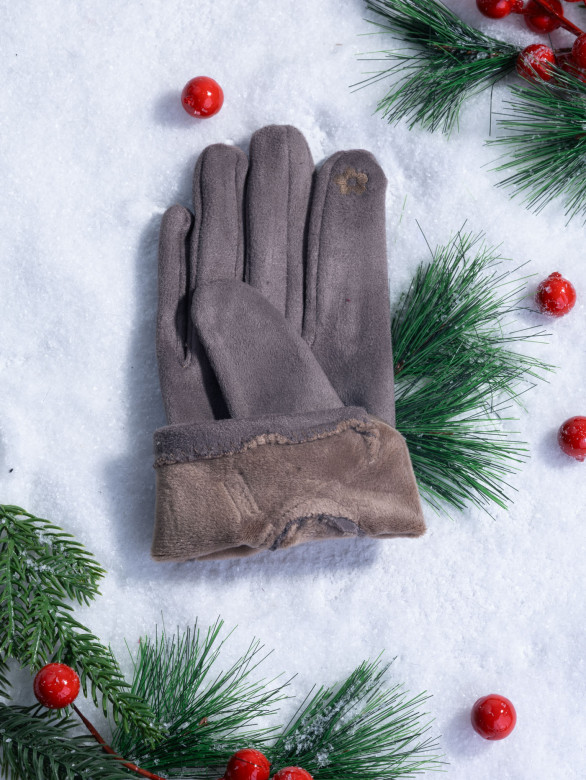 Перчатки женские Baggins 6026-1 т.бежевые Перчатки женские Baggins 6026-1 т.бежевые