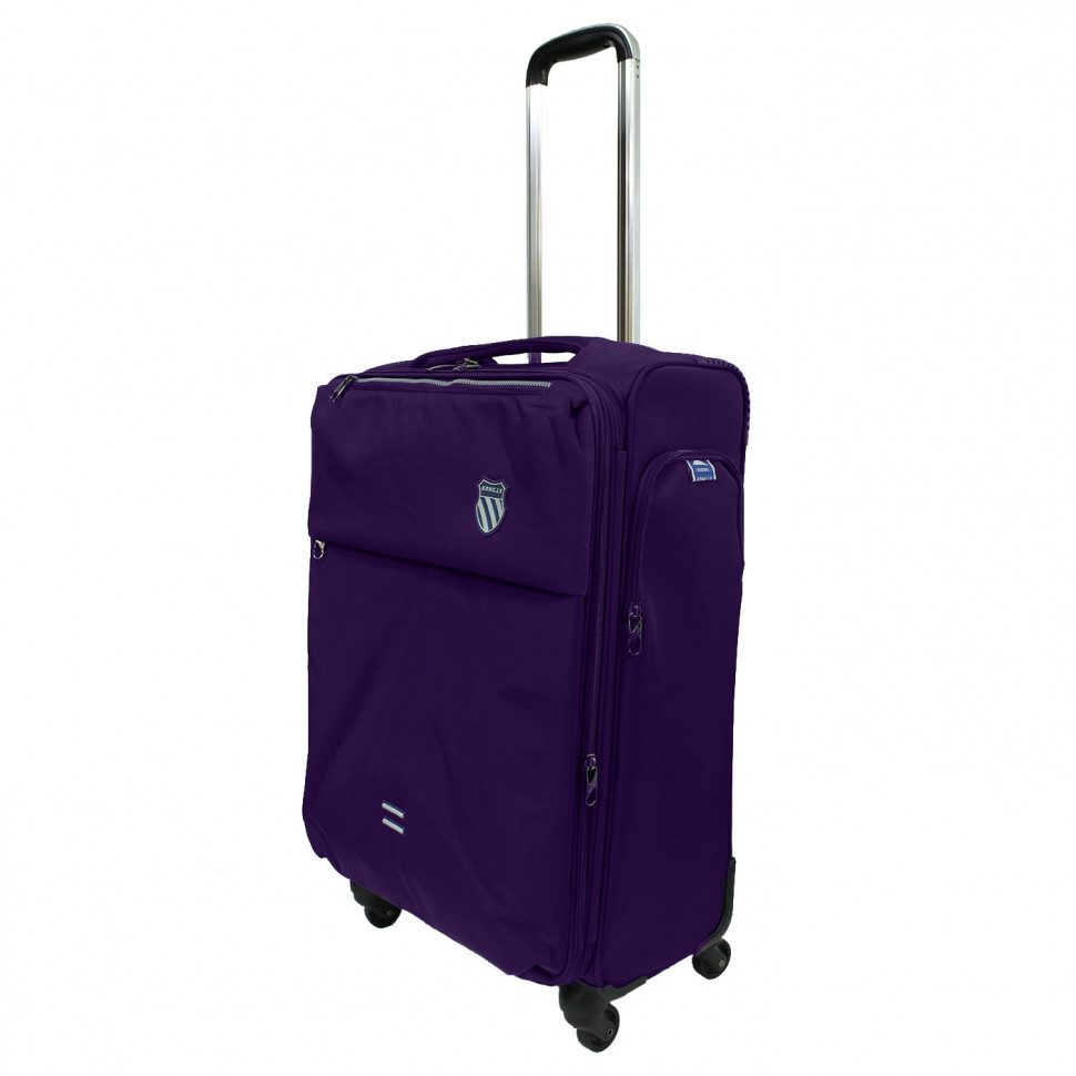 Чемодан из текстиля Kong LV 5901 фиолетовый 24" 4 колеса