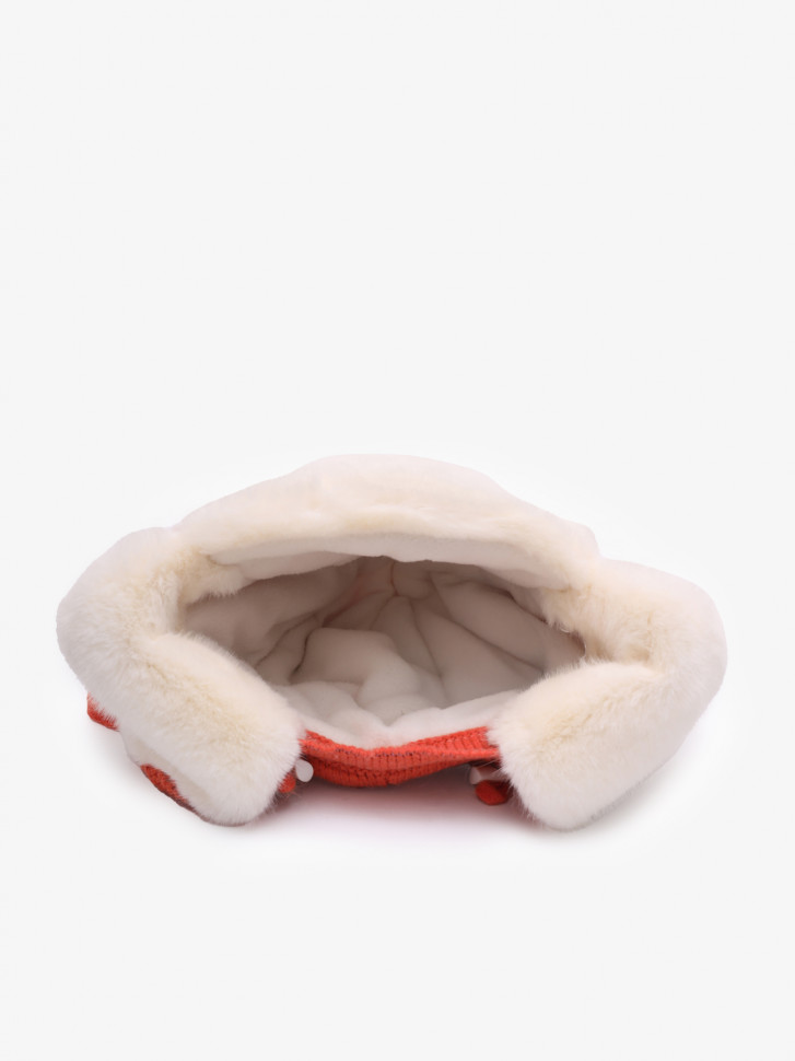 Ушанка Warm Goddess 2705 оранжевая Ушанка Warm Goddess 2705 оранжевая