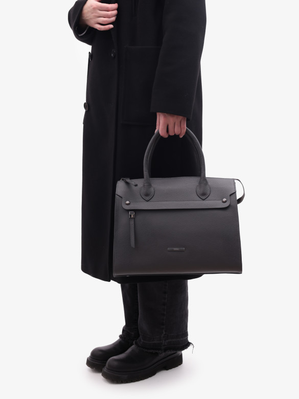 Сумка женская Karya 2441 тёмно-серая