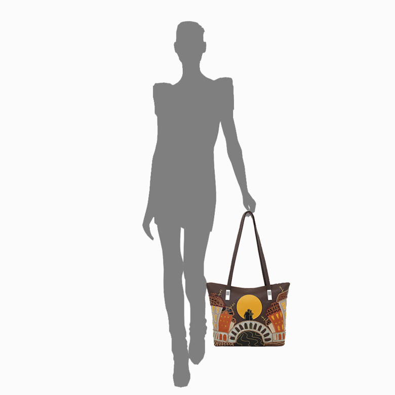 Сумка женская Protege, ДС-356-184, "Город №20" мокко