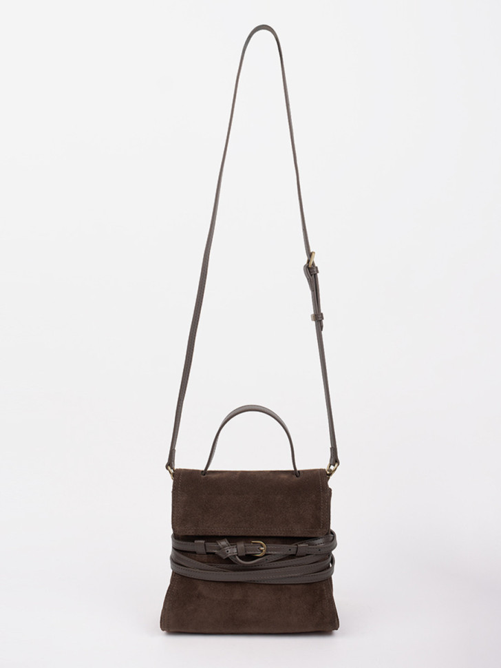 Сумка Lamagio 68920 замша коричневая