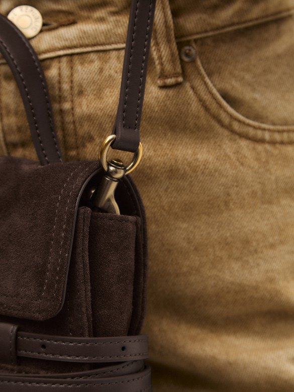 Сумка Lamagio 68920 замша коричневая Сумка Lamagio 68920 замша коричневая