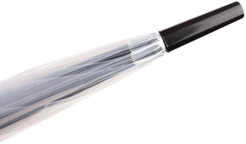Зонт-трость прозрачный Raindrops 42800, чёрный кант, полуавтомат Зонт-трость прозрачный Raindrops 42800, чёрный кант, полуавтомат