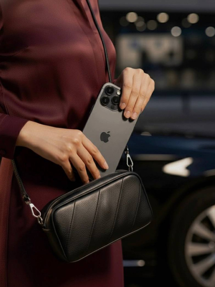 Женская сумка Cciline А-5004 чёрная Женская сумка Cciline А-5004 чёрная