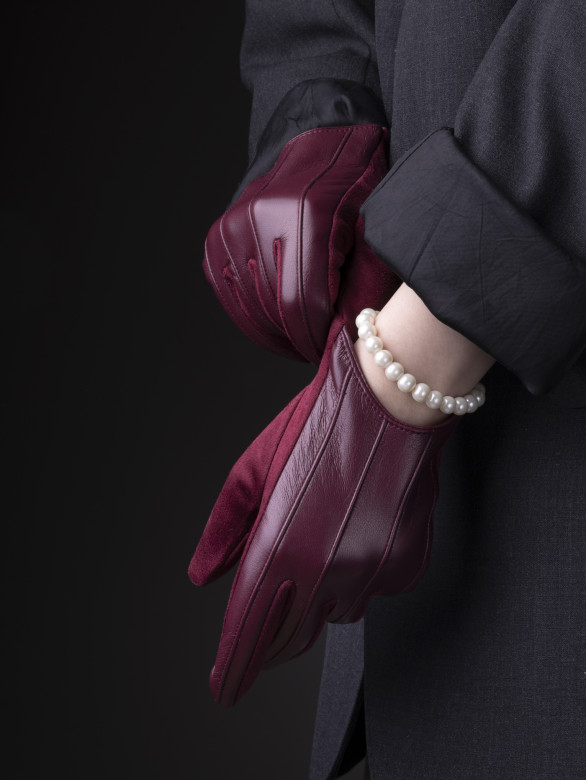 Перчатки женские HAVVS 6026 бордо