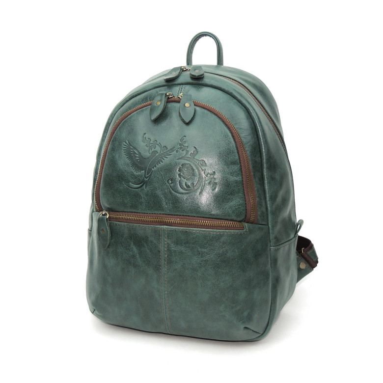 Рюкзак женский Natalia Kalinovskaya, Р43 «Малахит» зеленый Рюкзак женский Natalia Kalinovskaya, Р43 «Малахит» зеленый