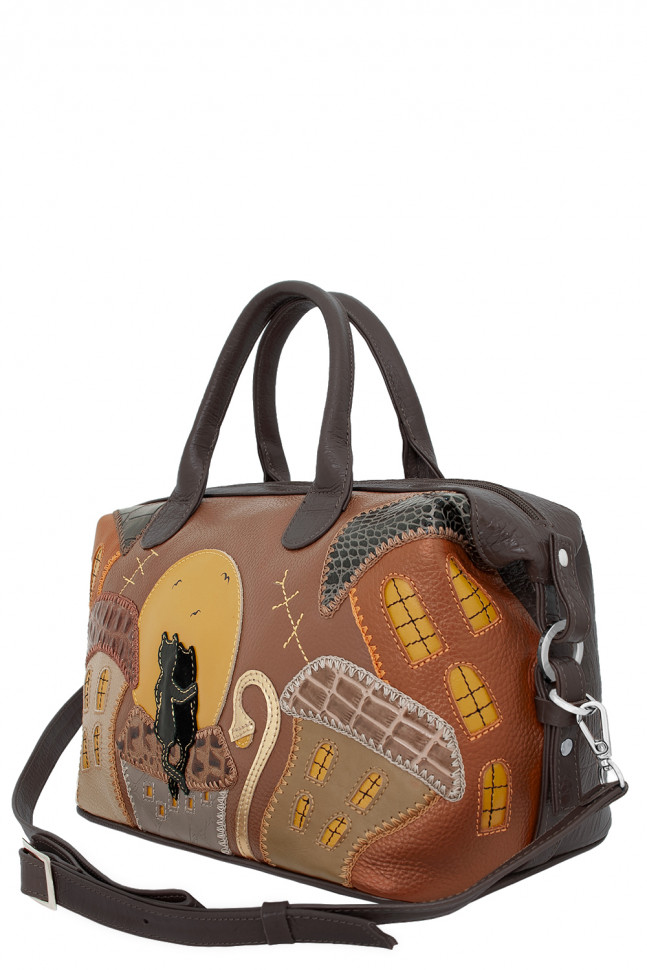 Сумка женская Protege, ДС-195-196 Город №6 ночь - темно-коричневый Сумка женская Protege, ДС-195-196 Город №6 ночь - темно-коричневый