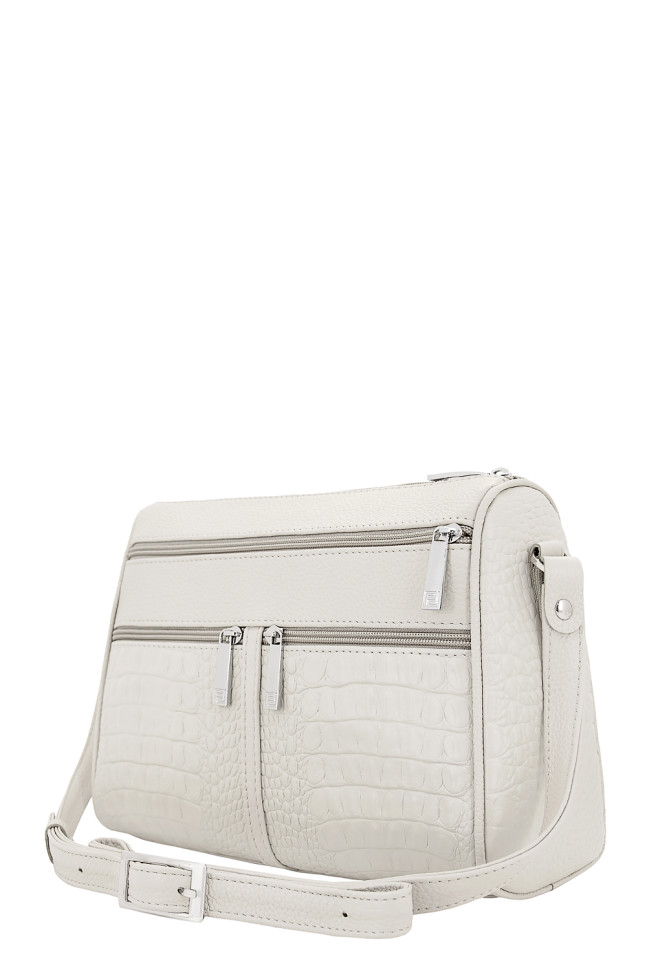 Сумка женская Protege, Ц-312 бежевая рептилия+флотер Сумка женская Protege, Ц-312 бежевая рептилия+флотер