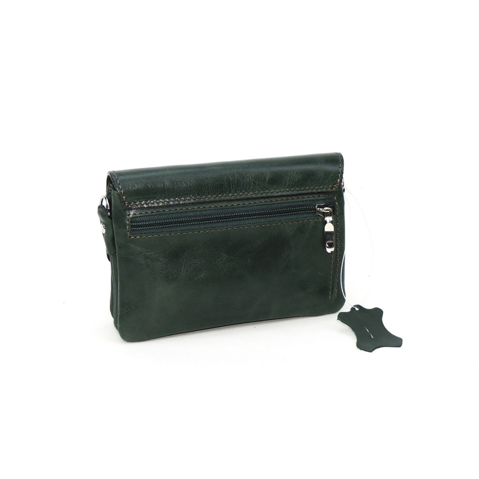 Женская сумочка кошелёк Natalia Kalinovskaya С53, «Ким» Птица зеленая