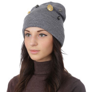 Шапка FABRETTI F2018-27-22 серая