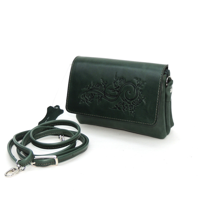 Женская сумочка кошелёк Natalia Kalinovskaya, «Ким» Растение зеленая