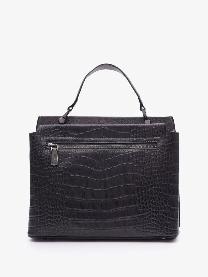 Сумка женская Karya 2427 тёмно-серый крокодил Сумка женская Karya 2427 тёмно-серый крокодил