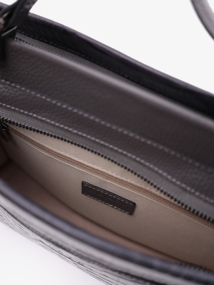 Сумка женская Karya 2427 тёмно-серый крокодил Сумка женская Karya 2427 тёмно-серый крокодил