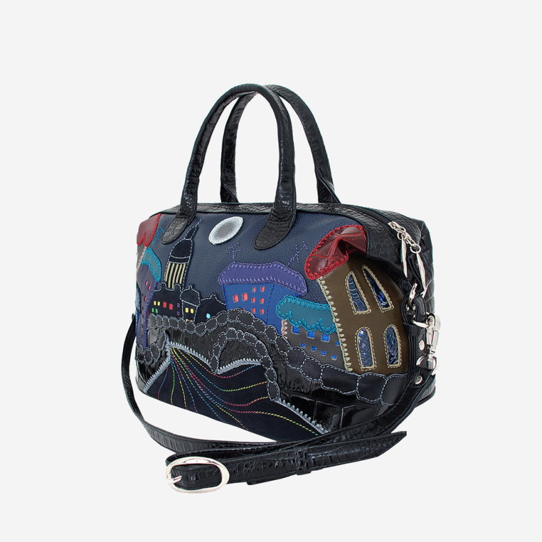 Сумка женская Protege, ДС-195-238 Город №29 чёрная Сумка женская Protege, ДС-195-238 Город №29 чёрная