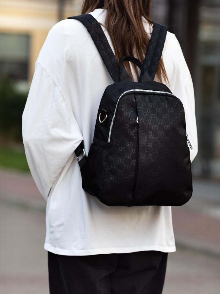 Сумка-рюкзак Jielshi 5228 чёрная Сумка-рюкзак Jielshi 5228 чёрная