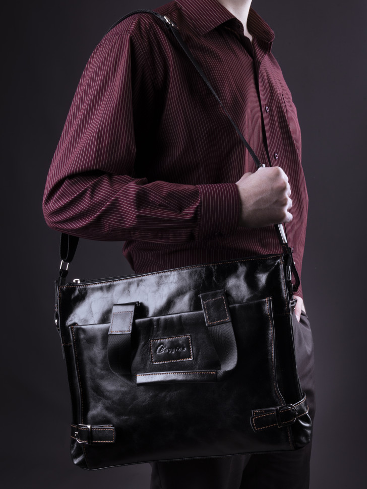 Сумка МУЖ.BG 1015 чер.пул ап(портфель)