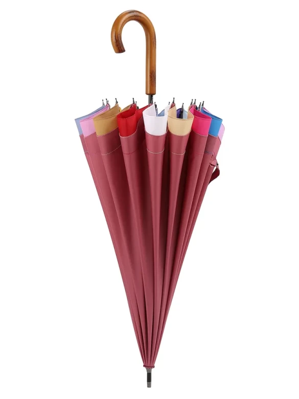 Зонт-трость Три Слона 1100 полуавтомат розовый