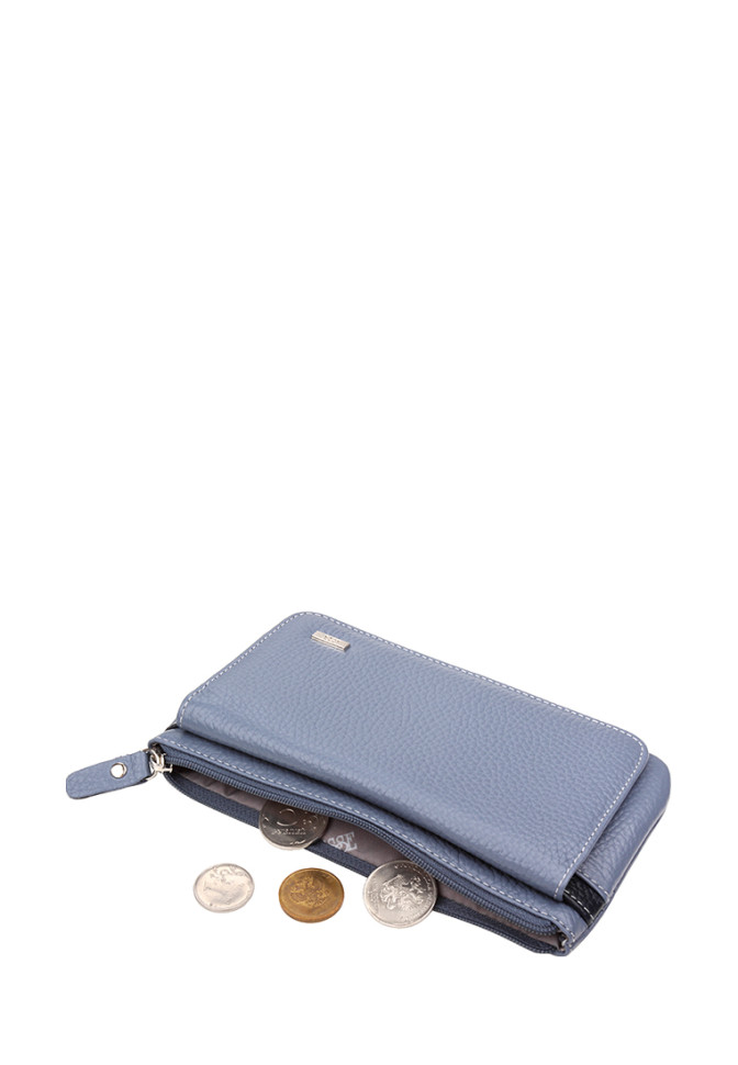 Кошелек Esse, 78160 ИНКАНТО ТУМАН серо-голубой/синий