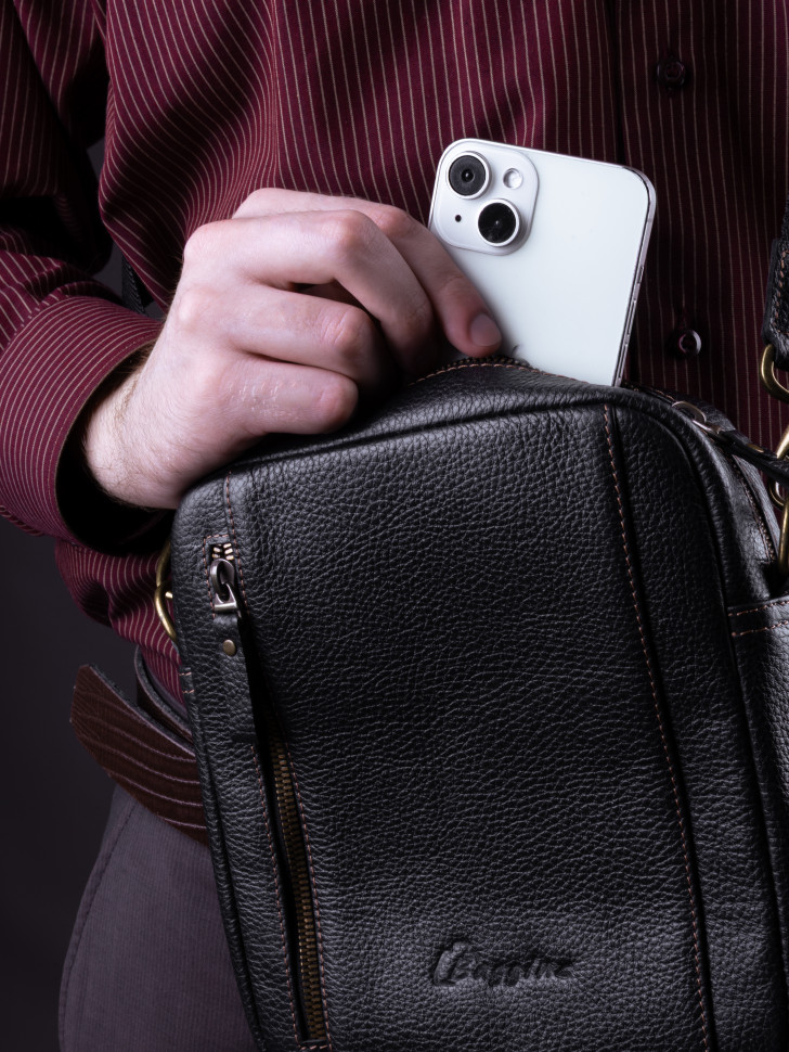 Сумка мужская Baggins 0109 черная фл.