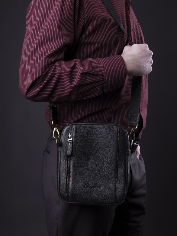 Сумка мужская Baggins 0109 черная фл.