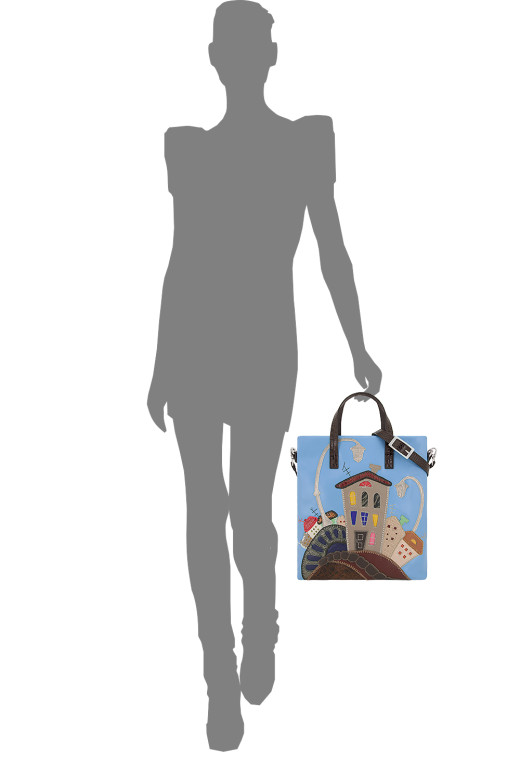 Сумка женская Protege, ДС-220-208 Город №23 тёмно-коричневая рептилия