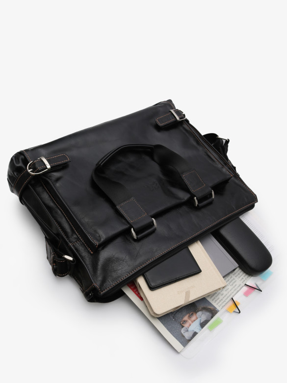 Портфель мужской кожа Maxsimo Tarnavsky 1015 чёрный пулл-ап Портфель мужской кожа Maxsimo Tarnavsky 1015 чёрный пулл-ап