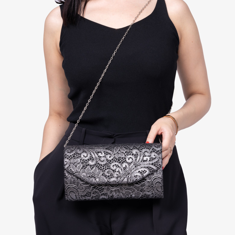 Клатч женский Funxilan 1708-2 black/silver