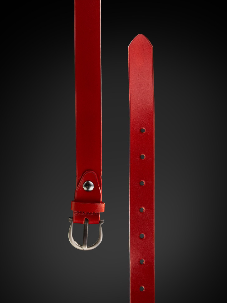 Ремень женский Варяг 1326 M.P. красный гладкий Ремень женский Варяг 1326 M.P. красный гладкий