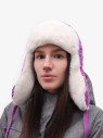 Ушанка Warm Goddess 2705 фиолетовая