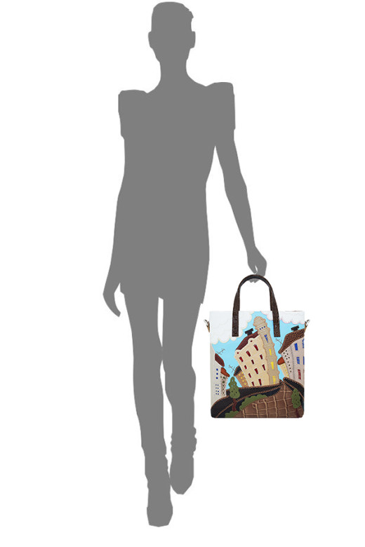 Сумка женская Protege, ДС-220-96 Город №14 коричневая крокодил